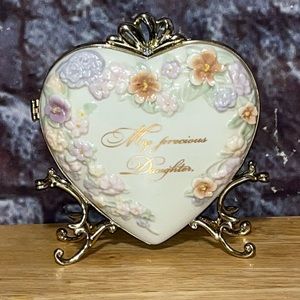 SOLD**Daughter Treasures of the Heart CollectionTabletop LocketBradford Exchange